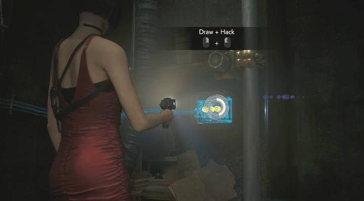 Use Adas hacking device to activate switches. - Ada Wong - Leon | Sewers in Resident Evil 2 - Walkthrough - Resident Evil 2 Guide