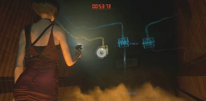 Reach the stairs and use the lever on the panel - Ada Wong - Leon | Sewers in Resident Evil 2 - Walkthrough - Resident Evil 2 Guide