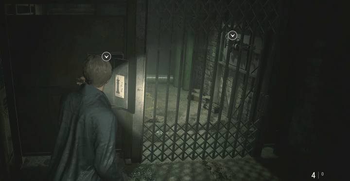 Place the king chess piece into the locked door (you have to take the chess piece out from the adjacent gate) - How to get a flamethrower (park Shot) in Resident Evil 2? - Secrets and useful items - Resident Evil 2 Guide