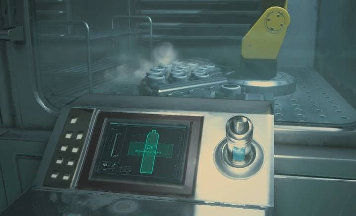 You now have a container filled with solution - How to get the third level clearance (Greenhouse) in Resident Evil 2? - Secrets and useful items - Resident Evil 2 Guide