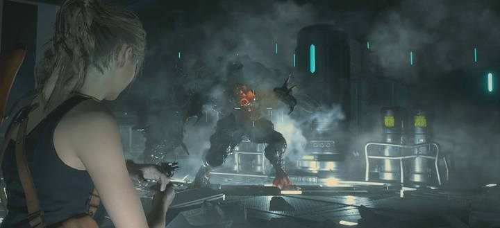 Only by destroying the eyes located on the monsters stomach you can deal real damage to mutated William. - Boss Fight - G3 in Resident Evil 2 - Walkthrough - Resident Evil 2 Guide