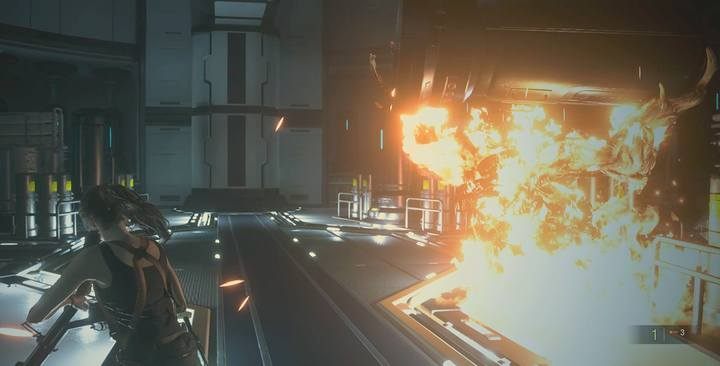 Boss loves to throw many big items and debris in your direction. Watch out. - Boss Fight - G3 in Resident Evil 2 - Walkthrough - Resident Evil 2 Guide