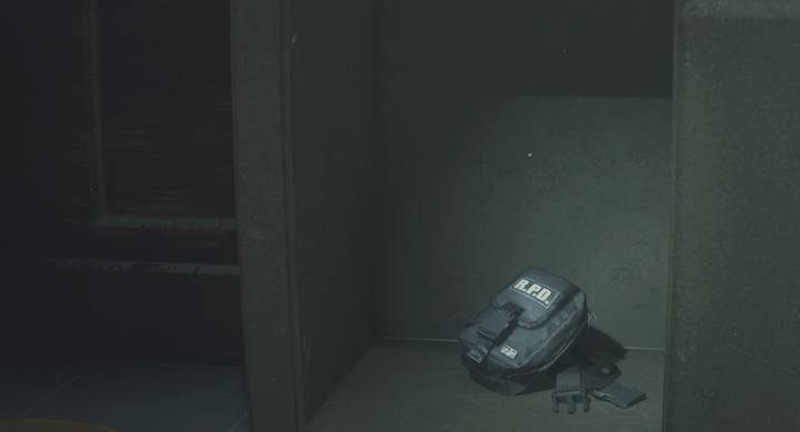 One of the hip pouches is located in a locker room in the Safety Deposit Room. - Where are the inventory upgrades in Resident Evil 2? - FAQ - Resident Evil 2 Guide