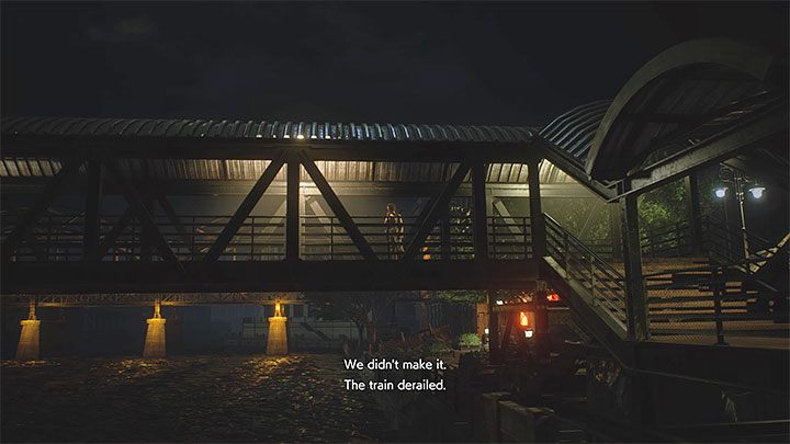 The fight begins shortly after leaving the Sewers and entering the bridge leading towards the Clock Tower - Resident Evil 3: Nemesis - Clock Tower Plaza boss fight - Nemesis boss fights - Resident Evil 3 Guide