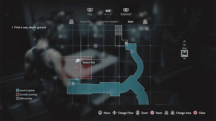 You can find the Battery Pack in the laboratory located in the western part of the Sewers - Resident Evil 3: Electronic locks - how to open them - FAQ - Resident Evil 3 Guide