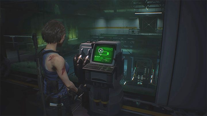 Reach the lab room on level 2F and interact with the computer shown in the picture to get a Flash Drive - Resident Evil 3: Electronic locks - how to open them - FAQ - Resident Evil 3 Guide