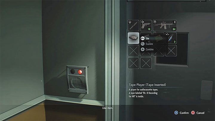 You need to head back to Lab Reception on 1F - Resident Evil 3: Hospital - Carlos walkthrough - Story walkthrough - Resident Evil 3 Guide