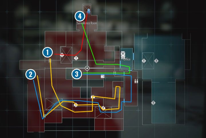 On the map presented above you will find information about the location of the fuses and the recommended path to reach each of them - Resident Evil 3: Underground Storage walkthrough - Story walkthrough - Resident Evil 3 Guide