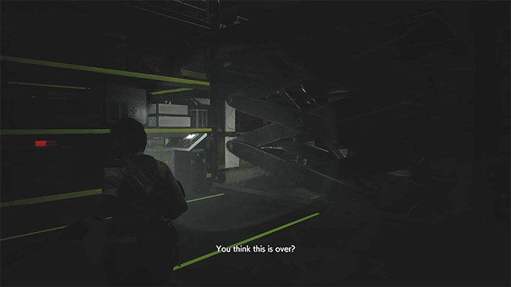 Get out of the disabled elevator and run a little to the right - Resident Evil 3: Underground Storage walkthrough - Story walkthrough - Resident Evil 3 Guide