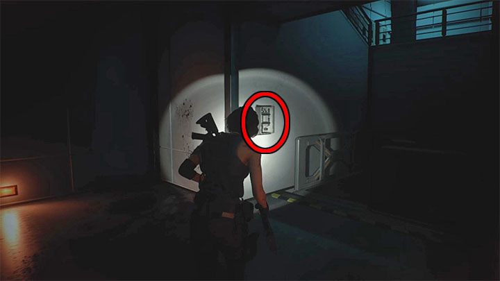 Run towards the elevator - the box is to the left of it - Resident Evil 3: Underground Storage walkthrough - Story walkthrough - Resident Evil 3 Guide