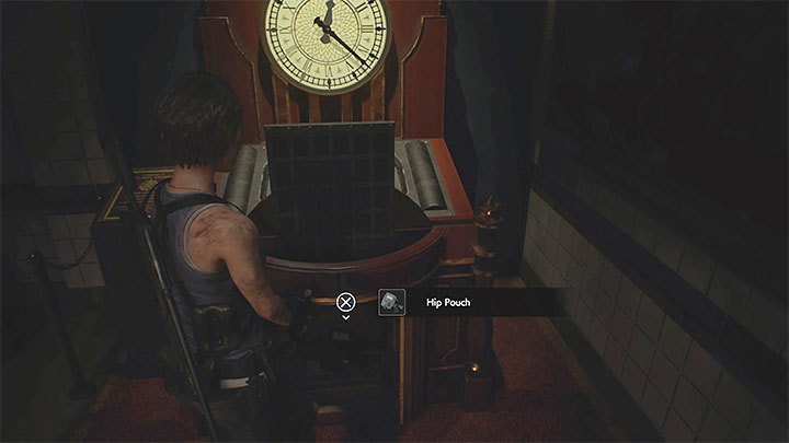 The pouch is stored in a room at the Subway Station, the one containing the first typewriter - Resident Evil 3: Downtown secrets, collectibles - Collectibles and secrets - Resident Evil 3 Guide