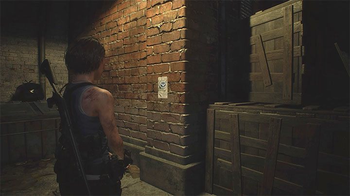 The note hangs on a wall in the alleyway which can be explored after you have walked through the Garage - Resident Evil 3: Downtown secrets, collectibles - Collectibles and secrets - Resident Evil 3 Guide