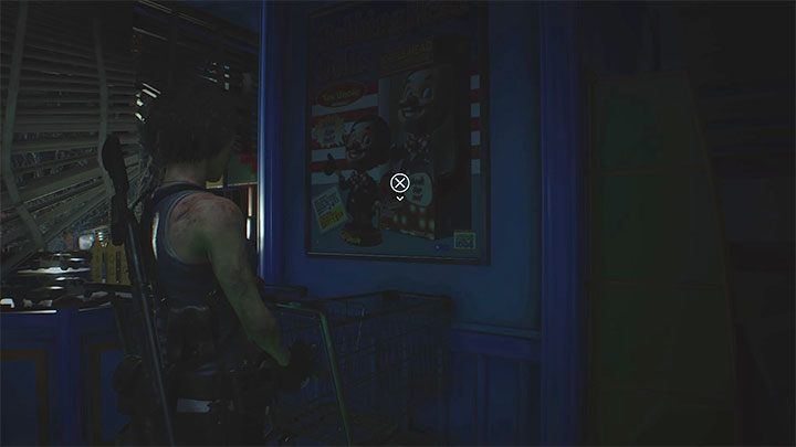 The poster can also be found in the Toy Uncle Superstore - Resident Evil 3: Downtown secrets, collectibles - Collectibles and secrets - Resident Evil 3 Guide
