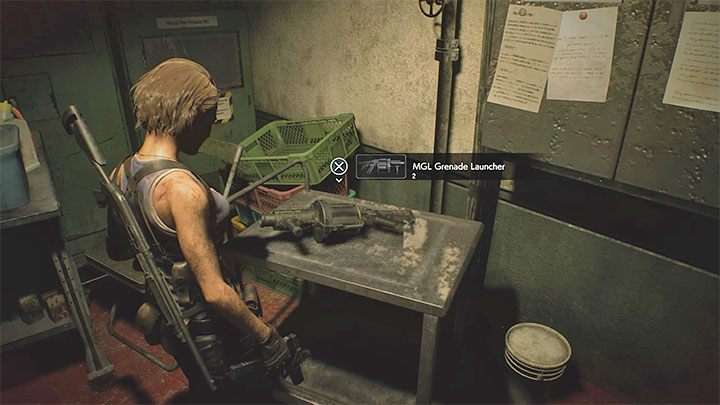 The grenade launcher is found in the southern - Resident Evil 3: Sewers secrets, collectibles - Collectibles and secrets - Resident Evil 3 Guide
