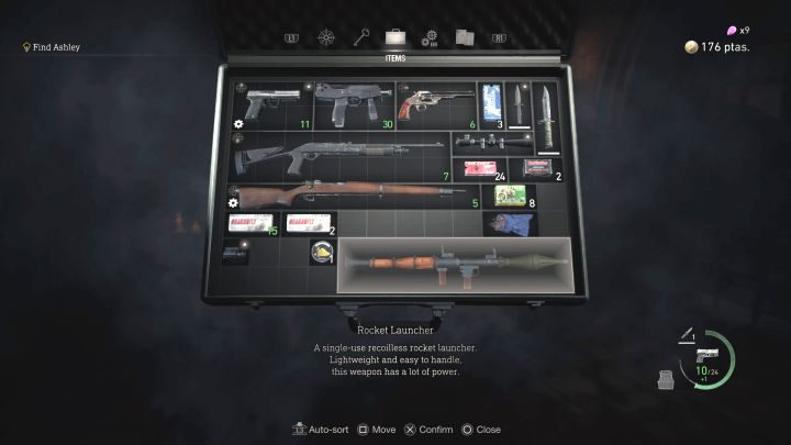 In RE4 Remake, Leon's inventory takes up the form of a suitcase of limited size - Resident Evil 4 Remake: How to add inventory slots? - Equipment - Resident Evil 4 Remake Guide