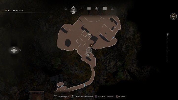 The second medallion is located near the small hut with a Typewriter (Save) - Resident Evil 4 Remake: Destroy the Blue Medallions - Blue Medallions - Resident Evil 4 Remake Guide