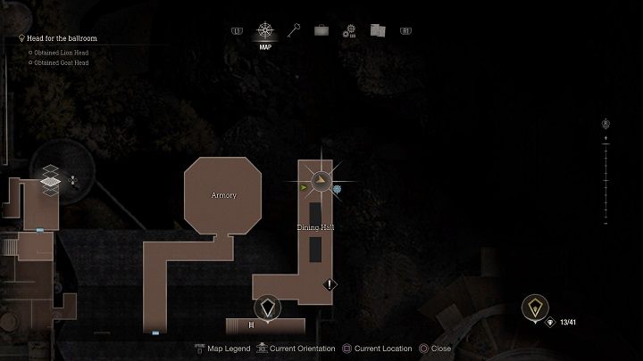 You will find the last medallion in the Dining Hall, where you will have to solve a chair puzzle - Resident Evil 4 Remake: Destroy the Blue Medallions 4 - Blue Medallions - Resident Evil 4 Remake Guide