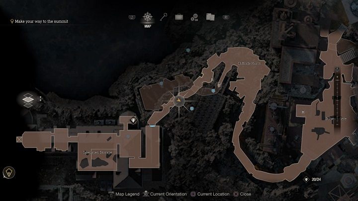 The first medallion is found not far from the mentioned pathway - look up to the nearby scaffolding - Resident Evil 4 Remake: Destroy the Blue Medallions 6 - Blue Medallions - Resident Evil 4 Remake Guide