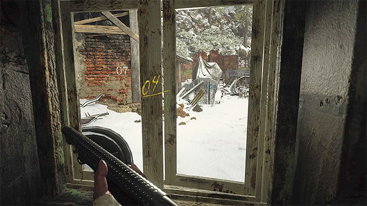 A note found in the hut tells you to look out the window, but watch out for a Lycan - Resident Evil Village: Combination puzzle in the Workshop - Puzzle solutions - Resident Evil Village Guide