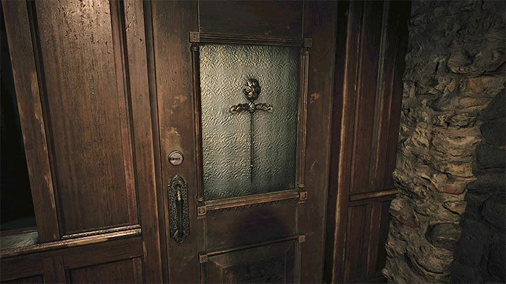 Now go to the door of the adjacent room (the one separated with a lot of windows) - Resident Evil Village: House Beneviento, Doll Woman - Puzzle solutions - Resident Evil Village Guide