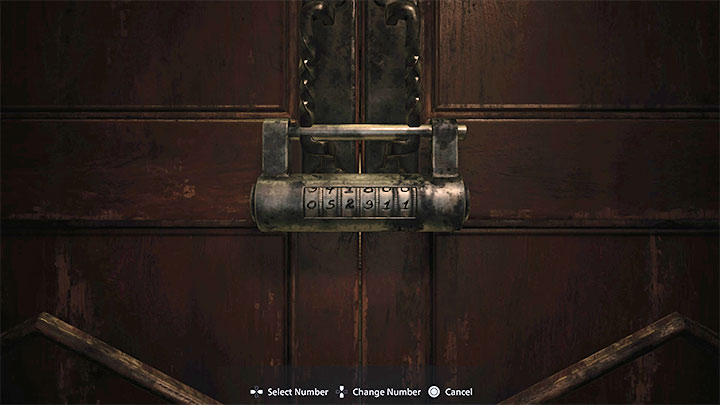 Return to the room with the large doll and use code 052911 on the lock - Resident Evil Village: House Beneviento, Doll Woman - Puzzle solutions - Resident Evil Village Guide