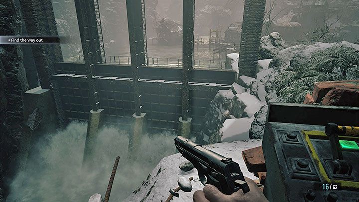 You can now pull the lever and drain the water from the tank, thus completing the puzzle - Resident Evil Village: Sluice Gate Controls puzzle - Puzzle solutions - Resident Evil Village Guide