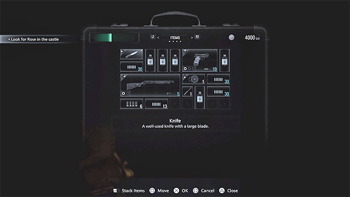 Themain character's inventory initially has 45 slots - Resident Evil Village: Inventory - how to expand? - FAQ - Resident Evil Village Guide