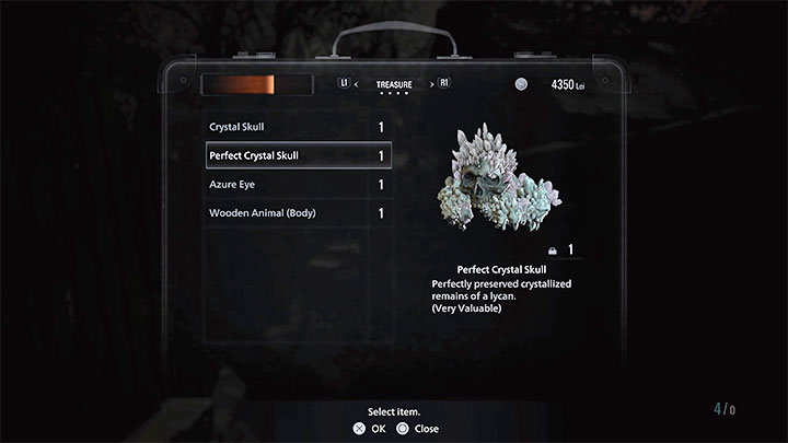 Treasures don't take up space in your inventory - Resident Evil Village: Treasures - what are they for? - FAQ - Resident Evil Village Guide