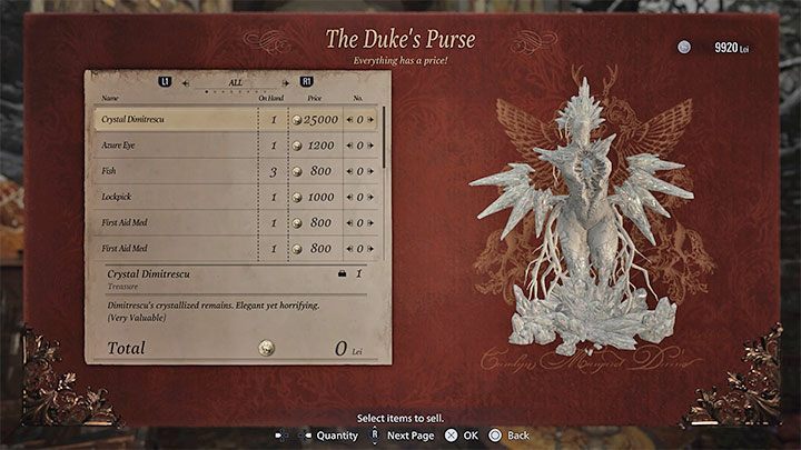 Treasures have no practical use - they won't increase Ethan's stats or help you solve puzzles - Resident Evil Village: Treasures - what are they for? - FAQ - Resident Evil Village Guide