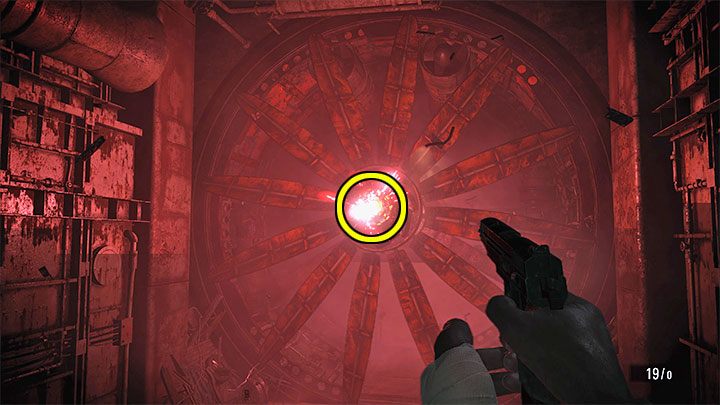 Reach the large Ventilation Duct - Resident Evil Village: Reaching floor B1, creating a key - walkthrough - Factory - Resident Evil Village Guide