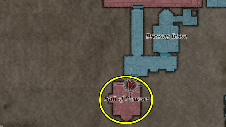 You can find the Silver Ring in the Hall of Pleasure, the same room where the Mask of Pleasure key item is located - Resident Evil Village: Silver Ring and Azure Eye - how to find and combine them? - FAQ - Resident Evil Village Guide