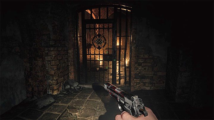 The dungeon is on level B1 and you can get there from the Kitchen adjacent to the main lobby - Resident Evil Village: Silver Ring and Azure Eye - how to find and combine them? - FAQ - Resident Evil Village Guide