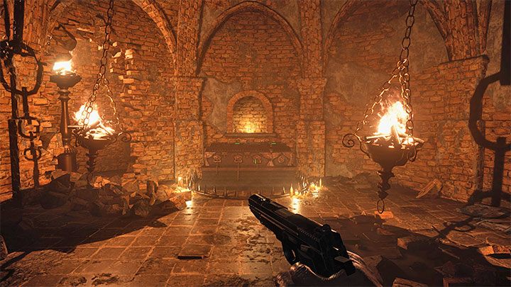 That's not all - you need to light the second brazier as well - Resident Evil Village: Silver Ring and Azure Eye - how to find and combine them? - FAQ - Resident Evil Village Guide