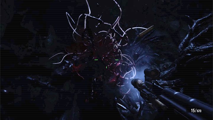 While the bombing ability is reloading, try to shoot at the boss's back - Resident Evil Village: Urias Strajer, the burning village boss - how to beat? - Resident Evil Village Guide