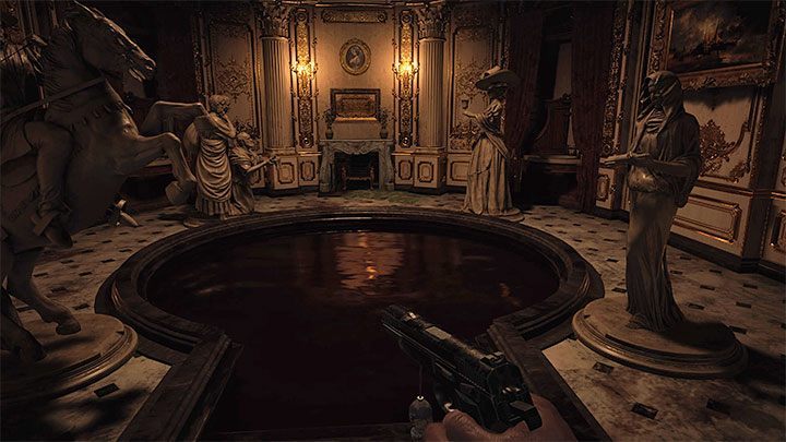 1 - Resident Evil Village: 4 Statues Puzzle - Hall of Ablution Statues - Puzzle solutions - Resident Evil Village Guide