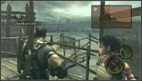 There are many crocodiles in the water and you will die if you get near them - Marchlands - Walkthrough - Resident Evil 5 - Game Guide and Walkthrough