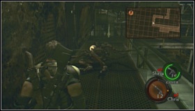 Go further, eliminate other opponents shooting us from AK-47 - Uroboros Research Facility - Walkthrough - Resident Evil 5 - Game Guide and Walkthrough