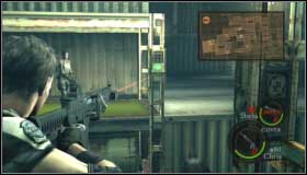 When you are upstairs, run towards brown door (BSAA Emblem 29) - Ship Deck - Walkthrough - Resident Evil 5 - Game Guide and Walkthrough