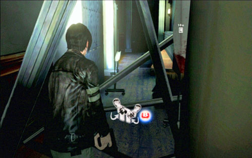 You have to escort both civilians to the elevator, unblocking the collapsed corridor - Chapter 1 - The Campus | Leons campaign - Leons campaign - Resident Evil 6 Game Guide