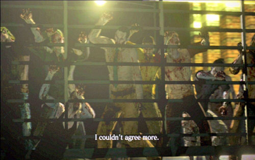 There are few more opponents on the parking lot - you can shoot them or kill them in a melee fight - Chapter 1 - The Campus | Leons campaign - Leons campaign - Resident Evil 6 Game Guide