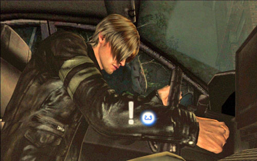 Inside the car you have to quickly find car keys - Chapter 1 - The Campus | Leons campaign - Leons campaign - Resident Evil 6 Game Guide