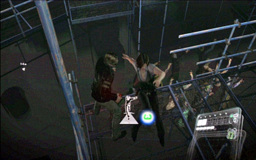 When you get to the top, jump over the street and kill enemy there - Chapter 1 - City Streets | Leons campaign - Leons campaign - Resident Evil 6 Game Guide