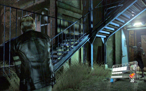 A bit further youll come to a locked gate - Chapter 1 - City Streets | Leons campaign - Leons campaign - Resident Evil 6 Game Guide
