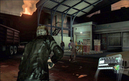 Behind the gate youll find a group of survived civilians - Chapter 1 - City Streets | Leons campaign - Leons campaign - Resident Evil 6 Game Guide