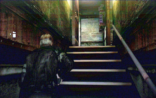 When the shop owner finally opens the door leading to the upper floor, pick up all items from the floor and go up the stairs - Chapter 1 - City Streets | Leons campaign - Leons campaign - Resident Evil 6 Game Guide