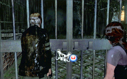 In this way youll reach your companion and be able to open next grate - Chapter 2 - The Cemetery | Leons campaign - Leons campaign - Resident Evil 6 Game Guide