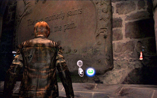 After you go up, get back to the direction of the altar and place the statue on the podium there - Chapter 2 - The Cathedral | Leons campaign - Leons campaign - Resident Evil 6 Game Guide