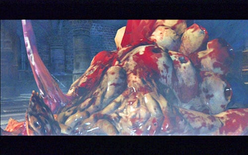 In order to kill the large creature, use bombs - Chapter 2 - The Cathedral | Leons campaign - Leons campaign - Resident Evil 6 Game Guide