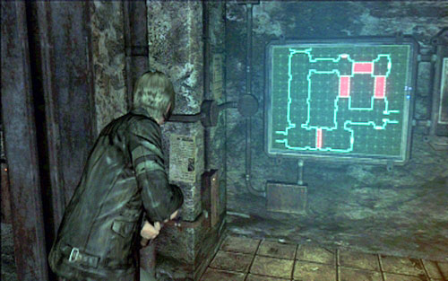 Right on the start youll encounter a display with buildings map and a lever next to it - Chapter 2 - Underground Laboratory | Leons campaign - Leons campaign - Resident Evil 6 Game Guide