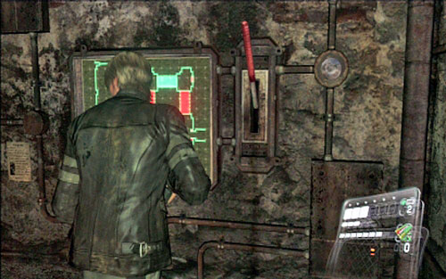 Pull it and then go back and turn left - Chapter 2 - Underground Laboratory | Leons campaign - Leons campaign - Resident Evil 6 Game Guide